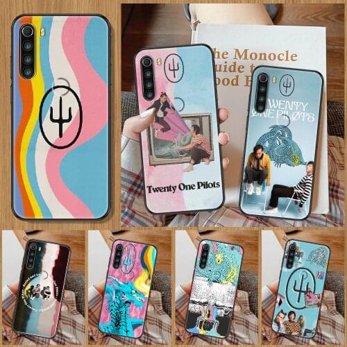 SCALED AND ICY Twenty One Pilots Phone Case For Xiaomi Redmi Note 7 8 9 10 7A 8T 9A 9T 9S 10S Pro black 3D hoesjes trend back