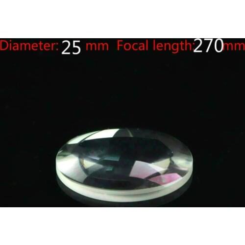 Diameter 25mm Focal Length 270mm Plano-convex Lens Magnifying Optical Glass Lens Prism Processing Plant