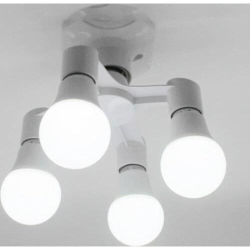 E27 to E27 LED Bulb Lamp Holder 3 in 1/4 in 1/5 in 1 E27 Base Socket Splitter LED Lamp Socket Light Bulb Adapter Holder