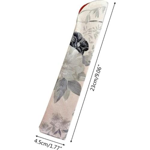 Elegant Folding Hand Fan Bag Holder Dustproof Protector Pouch Case Cover Wedding Party Gifts