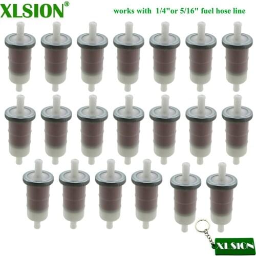 XLSION 20x Fuel Filter For KAWASAKI 49019-1055 054-059 HONDA 16900-MG8-003 Yamaha 4TV-24560-00 1FK-24560-00 1FK-24450-00