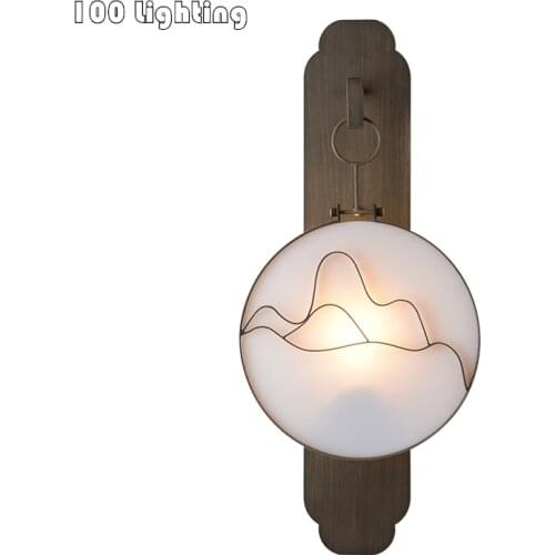 Chinese Style Landscape Painting LED Wall lamp Living room Restaurant Wall Lights E14 Wall Decoration Lighting Loft Sconce