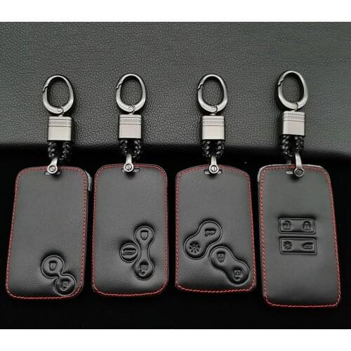 Car Style Leather Car Key Case Protective Film For Renault Koleos Laguna 2 3 Megane 2 3 Sandero Fluency Duster Accessories