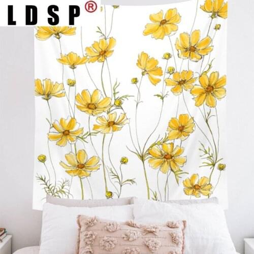 LDSP Poppy Flower Tapestry Wall Hanging Carpet Beach Towel Background Cloth Blanket Yoga Mats Art Bedroom Dorm Room Home Decor