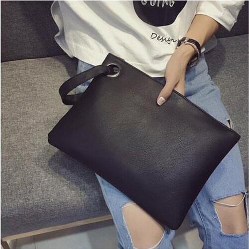 Fashion Women Elegant Party Clutches PU Leather Envelope Clutch Bag Handbag Lady Female Vintage Evening Bag New