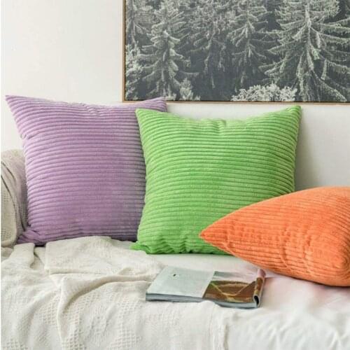 Velvet Cushion Cover Pillowcase Solid Color Spring Summer Decor Home Decorative Sofa Throw Pillows Room Wholesale