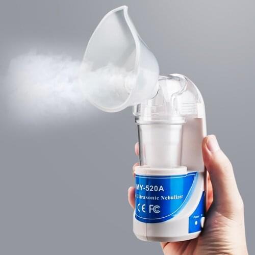 Rechargeable Portable Inhale Nebulizer Ultrasonic Handheld Inhale Atomizer Humidifier Foggy for Kids Aults Old Man Treat Asthma