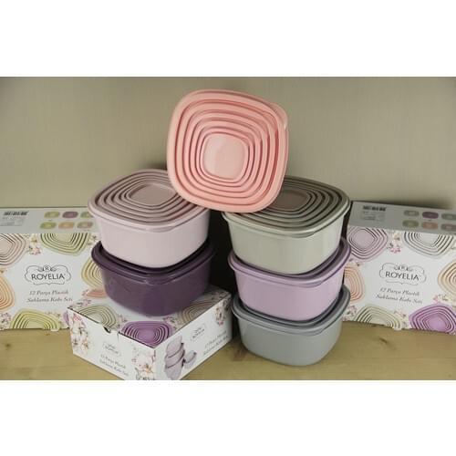 Royelia Plastic 6 Li Storage Bowl Assortment