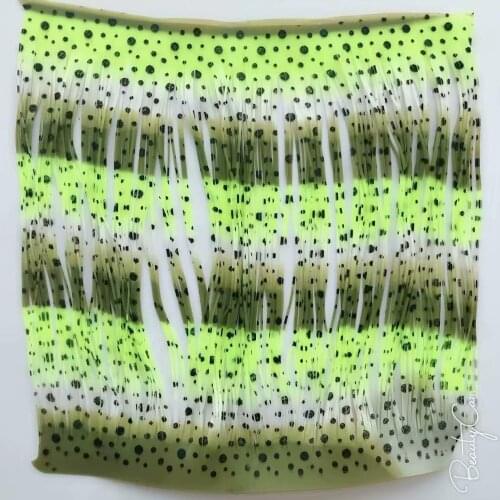 Fishing Lure Silicone Skirt Layers,Silicone Skirt Material for Tackle Craft, DIY Spinner, Rubber Jigs, Buzzbait---256