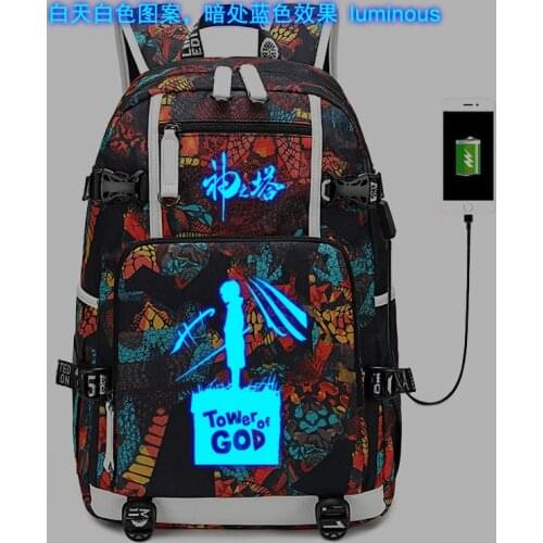 Tower of God cosplay Backpack laptop bag Twenty-Fifth Bam Rachel Travel bags USB Oxford casual SchoolBag