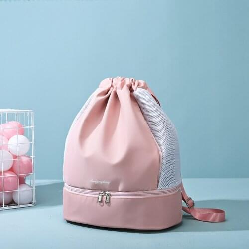 Drawstring Fitness Swimming Backpack Sports Dry Wet Bag Swimsuit Rucksack