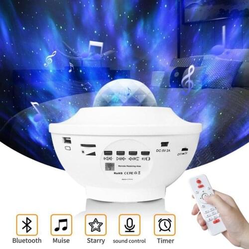 LED Projector Lamp Starry Sky Projection Lamp LED Night Light Wireless Projection Lamp Remote Control Projector Lamp