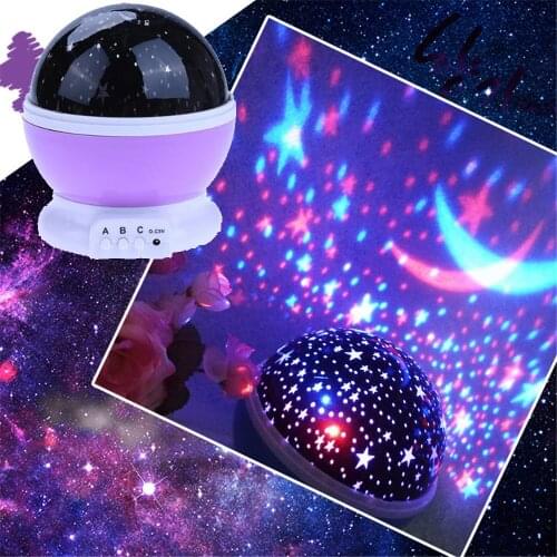 LED Rotating Night Light Projector Starry Sky Star Master Projection lamp Childrens Room Decorated Lights Christmas gift sky ma