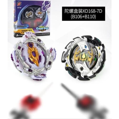 4/PCS Toupie Spinning Top Burst Arena Avec Lanceur Metal Fusion En boite 2 Couleur