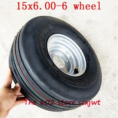 High quality 15X6.00-6 tyre 15*6.00-6 tire for 168CC Karting Go Kart Motorcycle Wheel Rim With Tubeless Tire