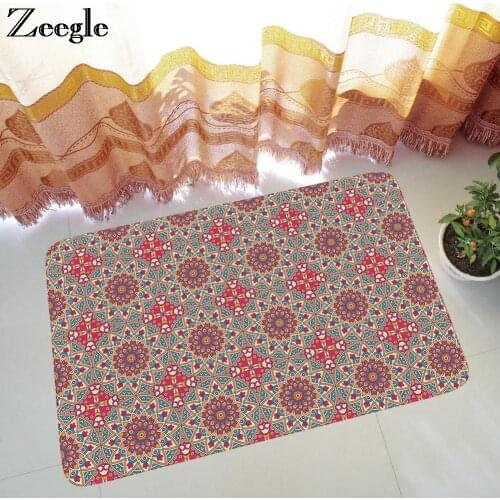 Zeegle Outdoor Rugs Home Doormat For Entarnce Door Non-slip Bedroom Carpet Bedside Rugs Bathroom Floor Mat Absorbent Kitchen Mat