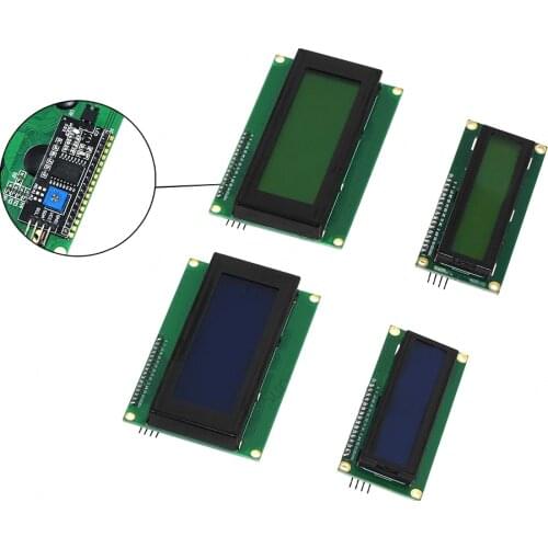 1 set 2004+IIC/I2C LCD 2004 20x4 / 1602 16x2 Character LCD Display Module HD44780 Controller blue screen backlight