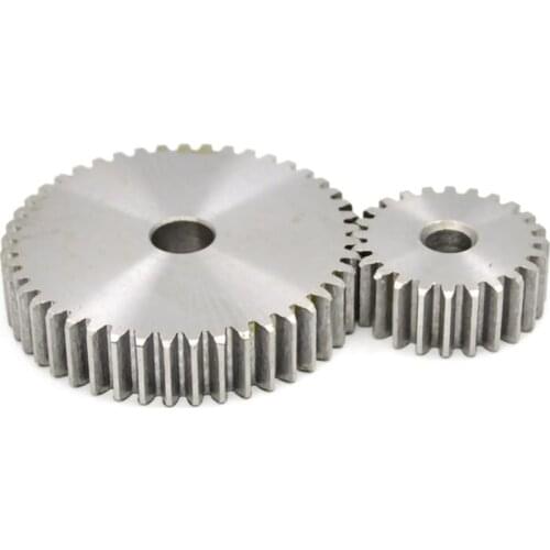 1Pcs 45# Carbon Steel Mod 1 Spur Gear 28-43 Tooth Thick 10mm Metal Transmission Pinion Gear
