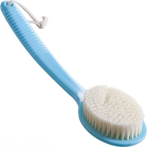 1PC Candy Color Long Handled Body Bath Back Massage Brush Scrubber Massager for Skin Body -5