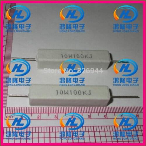 10pcs/lot) 10W 100K ohm +/-5% / 10W 100KJ ohm 5% / 10W 100KRJ