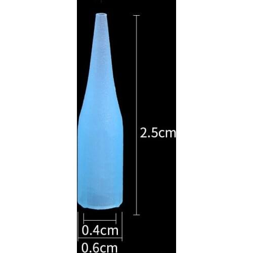 100Pcs 1RL Tattoo Needle Caps Nozzles Tips For Permanent Makeup Eyebrow Eyeliner Lips Machine