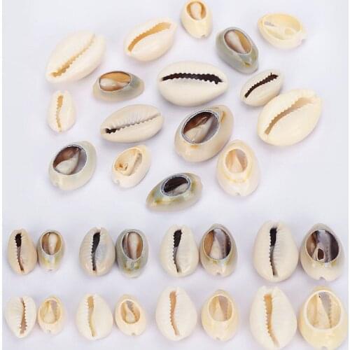 50g/pack DIY Sea Shell Beads Conch Shellfish Charms Pendants Beads Accessories for Jewelry Making Components Necklace Bracelets