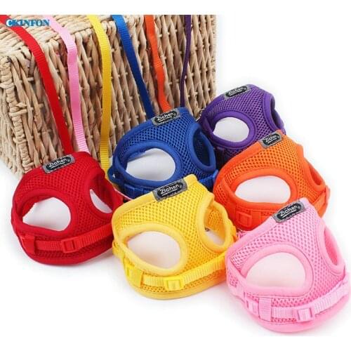50Pcs/Lot Protection Traction Rope Dog Chain, Plain Clothes Mesh Chest And Back, 6-color Large Trumpet
