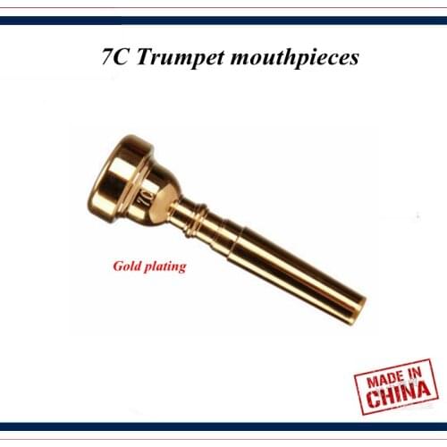 7C Trumpet mouthpieces Trumpet parts Material of Gold plating mouthpiece