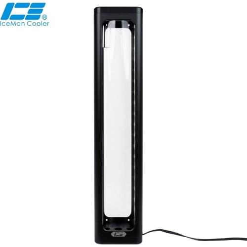 IceManCooler ICE-RX7 360mm Square Glass Reservoir Water Tank 5V 3PIN ARGB Light Strip Motherboard Control Silver,Black,White