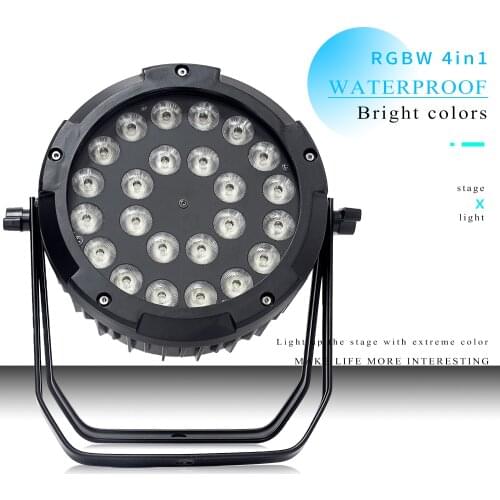IP65 Outdoor Waterproof Led Par Light 24x18W RGBWA UV 6in1 LED Par 24*18W DMX512 control professional stage DJ equipment