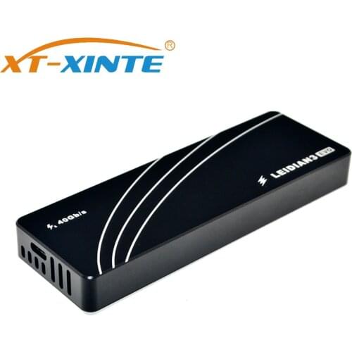 Thunderbolt 3 SSD Enclosure NVME Case SSD M2 Case M.2 Hard Disk External HD M 2 SSD Box Adapter NVME to TYPE-C USB 3.1 Aluminium