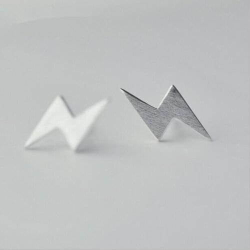 Hot Sale Stud Earrings 925 Sterling Silver Creative Lightning Earrings Gifts for Women Girls Accessory Jewelry Mujer Gifts SE069