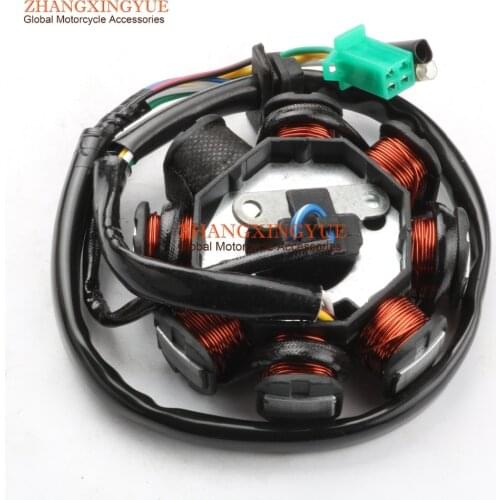 8-Coil Stator Magneto for GY6 125cc-150cc 152QMI 157QMJ Scooter ATV Moped Alternator Chinese