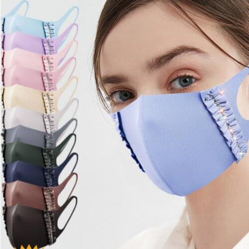 New Luxury Mystic Black Mesh Veil Rhinestone Jewelry Mask for Women Bling Crystal Decoration Mask Prom Party Face Jewelry