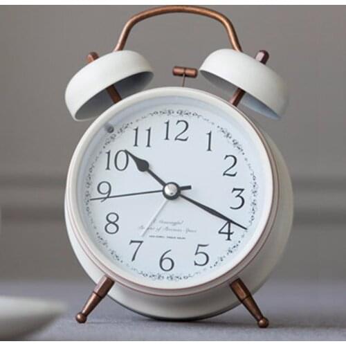 Retro Needle Metal Alarm Clock Watch Mechanism Quartz Antique Style Pow Patrol Classic Snooze Alarm Clock Speaker Decor 6NZ013