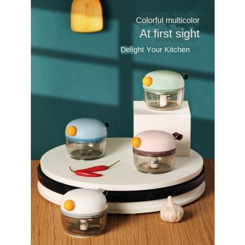 Mini Garlic Slicer High Quality New High Speedy Design Vegetable Fruit Twist Shredder Manual Meat Grinder Chopper Garlic Cutter