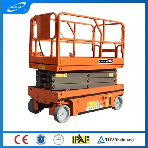 Qiyun Ce ISO Self Propelled Scissor 14m 230KG Hydraulic Self Propelled Scissor Lift Platform with ODM/OEM