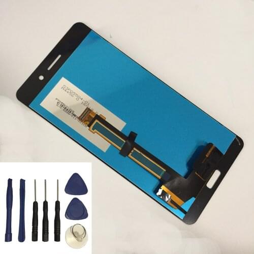 For Nokia 6 N6 Touch Screen Panel Digitizer Sensor Glass + LCD Display Monitor Panel Module Assembly + Free Tools