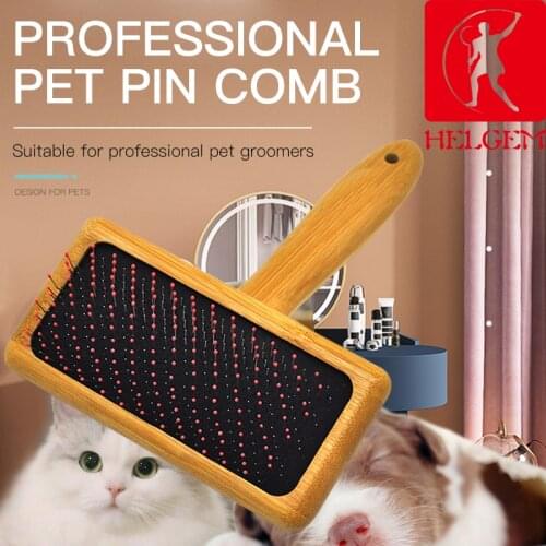 HELGEM Professional Pet Grooming Needle Comb Brushing Comb Dogs And Cats Combing Brush Removing Floating Hair
