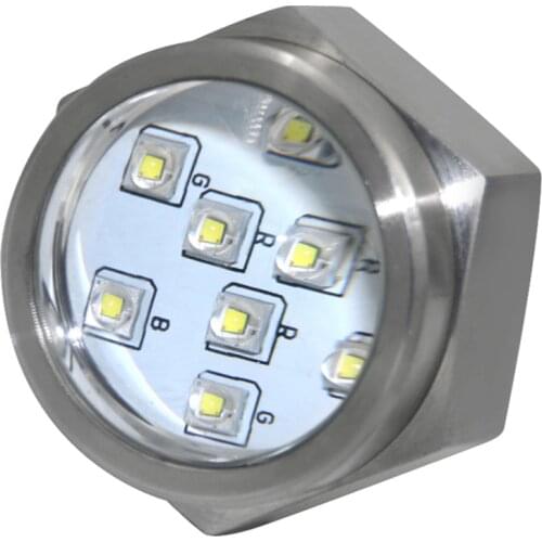 DC10-30V 1/2"NPT Threaded Hexagonal Yacht Housing Submarine Underwater Ocean Sea Marine Dock LED Drain Plug Boat Light DH-DS45