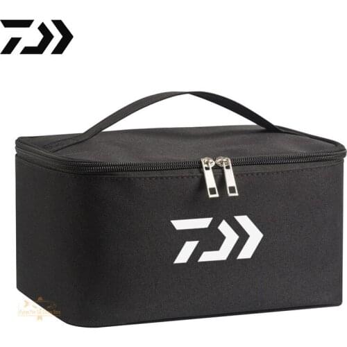 DAIWA Outdoor Fishing Line Wheel Bait Bag Storage Box Fishing Bag Multifunctional Portable Storage Box Camping Travel Storage