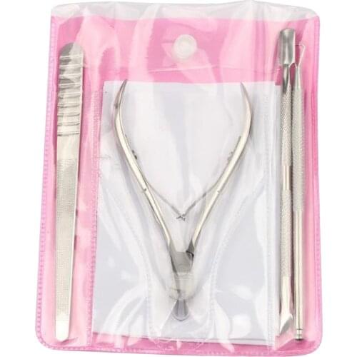 Cuticle Trimmer Cuticle Pusher Cutter, Cuticle Cutters Nippers Clippers Remover Professional Nail Files, Cuticle Tool Set