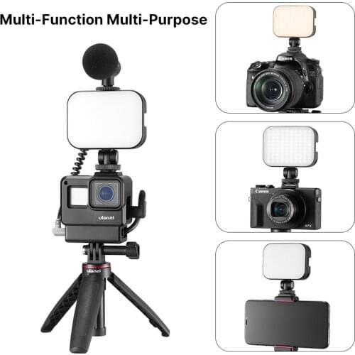 Ulanzi Vijim VL 100C Soft LED Vlog Light Adjustable On Camera Fill Light 2500K-6500K Dimmable Light Lamp Light for Camera