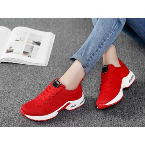 Womens Shoes Mesh upper spring summer autumn fashionable breathable Casual shoes large size 41 42 shoeho