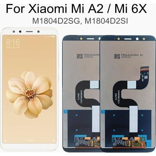 5.99" For Xiaomi Mi A2 (Mi 6X) LCD Display with Touch Screen Digitizer Replacement Accessories