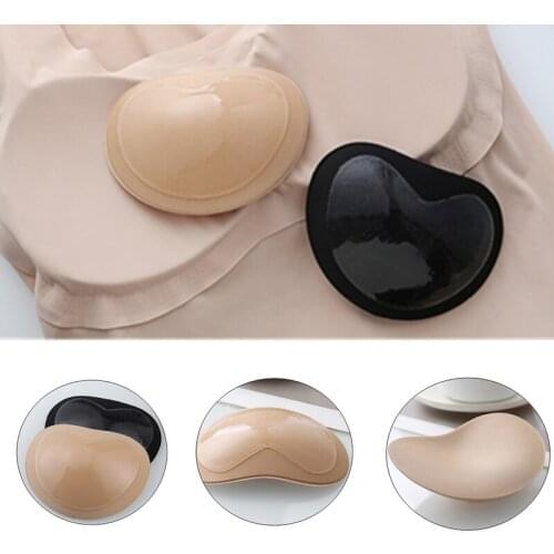 1Pair Sticky Bra Thicker Sponge Bra Pads Breast Push Up Enhancer Removeable Adding Inserts Cups Invisible Lift Up Bra for Women