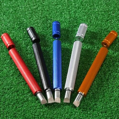 SURIEEN 1Pc Golf Iron Wedge Club U V Square Groove Sharpener Cleaner Cutter Tool Grooving Cleaning Tool Golf Training Aids
