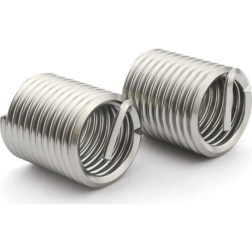 10PCS-M2*0.4*1D/2D/3D 304 Stainless Steel Wire Braces / Wire Screw Sets / Thread Jacket / Screw Sets