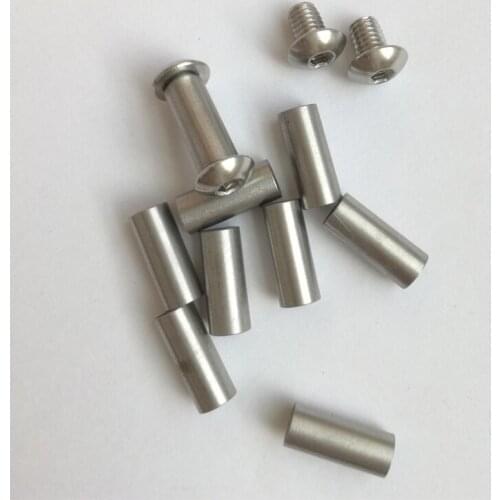 16.5mm *5mm Stainless steel Knife Handle Mushroom Chicago Screws Suitable for 5mm hole