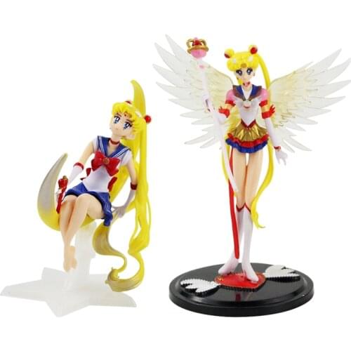 2styles 15-18cm Cartoon Wings Cake Decoration Figure Toys PVC Model Dolls